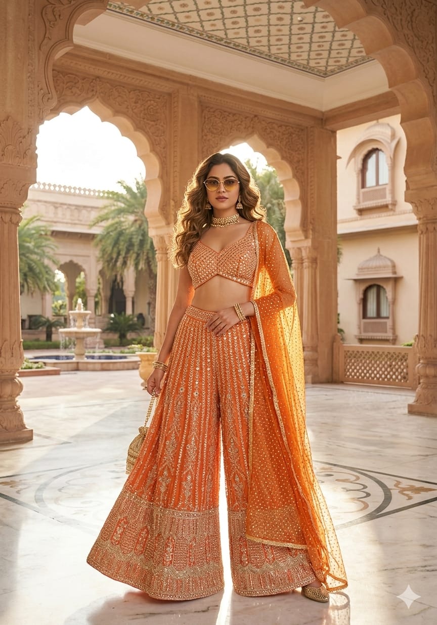 INDO-WESTERN FESTIVE OCCASSION PARTY WEAR OUTFIT