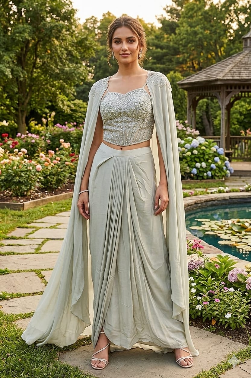 INDO-WESTERN FESTIVE OCCASSION PARTY WEAR OUTFIT