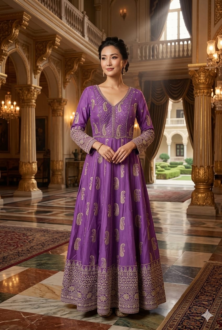 FESTIVE OCCASSION PARTY WEAR ANARKALI OUTFIT
