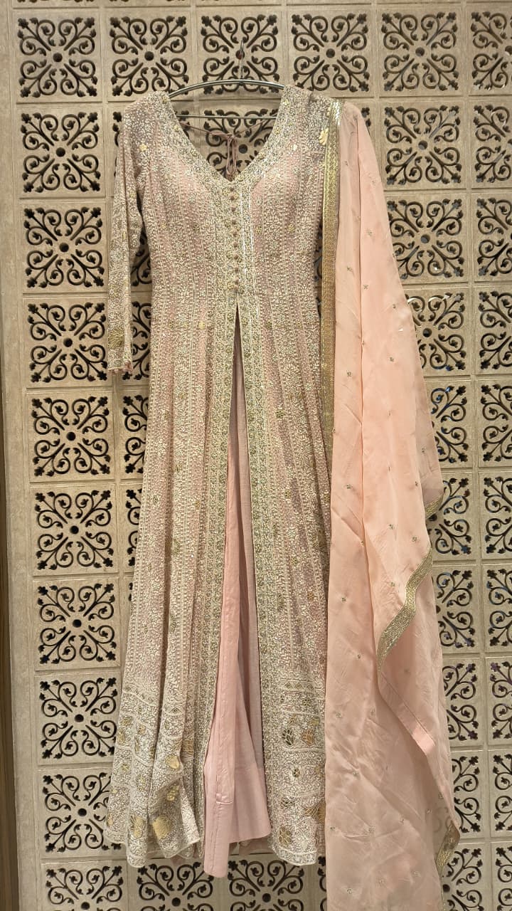 FRONT CUT STYLE FESTIVE OCCASSION PARTY WEAR OUTFIT