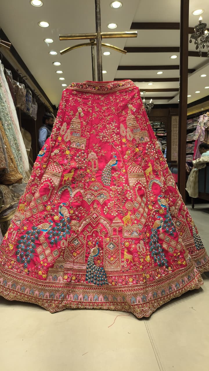 WEDDING,RECEPTION FUNCTIONAL PARTY WEAR LEHENGA CHOLI