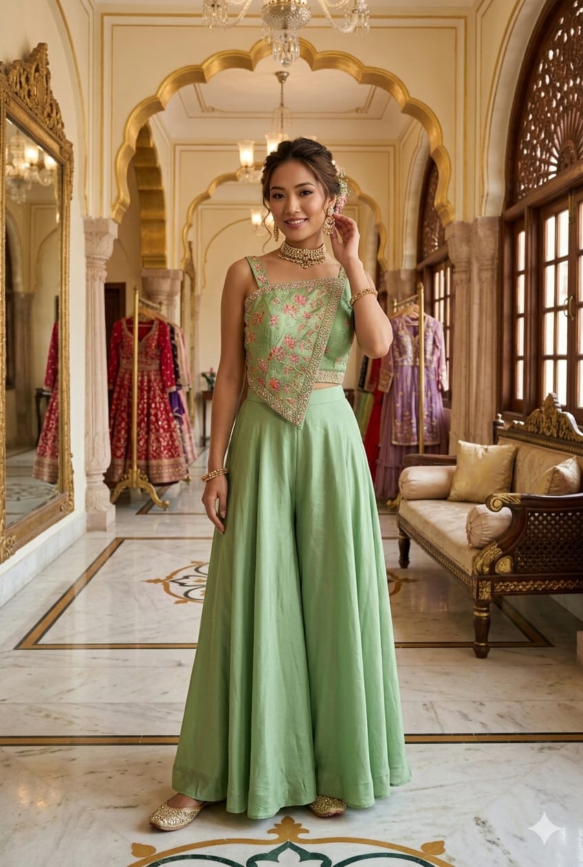 INDO-WESTERN FESTIVE FUNCTIONAL PARTY WEAR OUTFIT