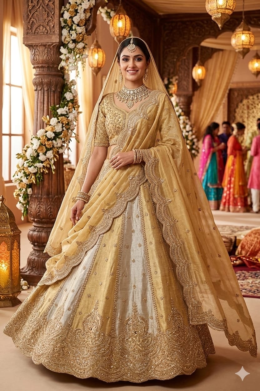 WEDDING,RECEPTION FUNCTIONAL PATRY WEAR LEHENGA CHOLI