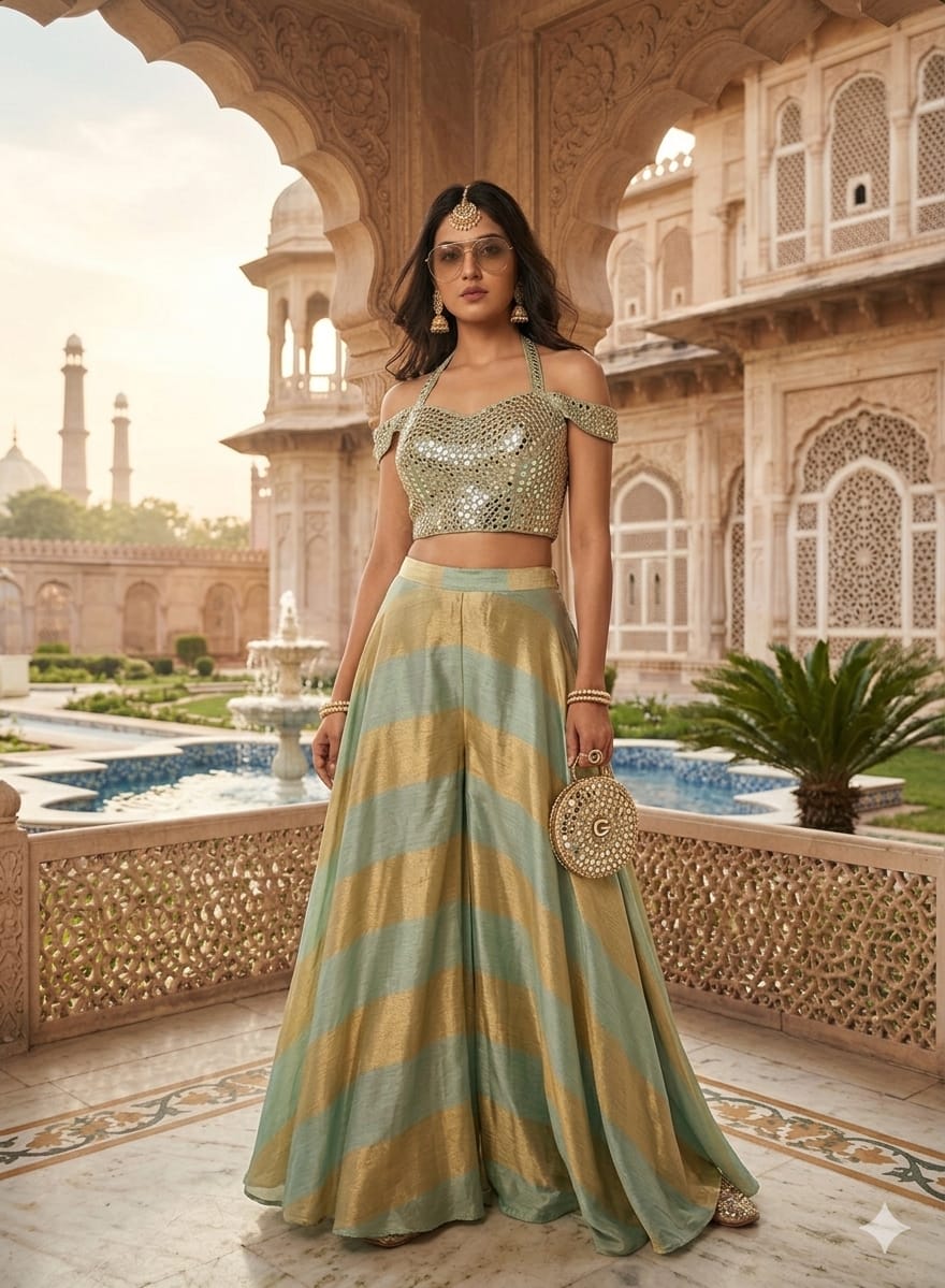 HALDI,MEHENDI FESTIVE  PARTY WEAR OUTFIT
