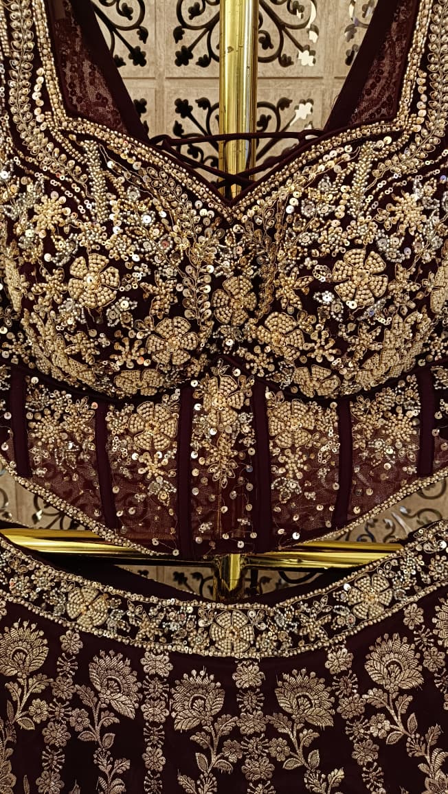 WEDDING,RECEPTION,FESTIVE OCCASSION PARTY WEAR LEHENGA CHOLI