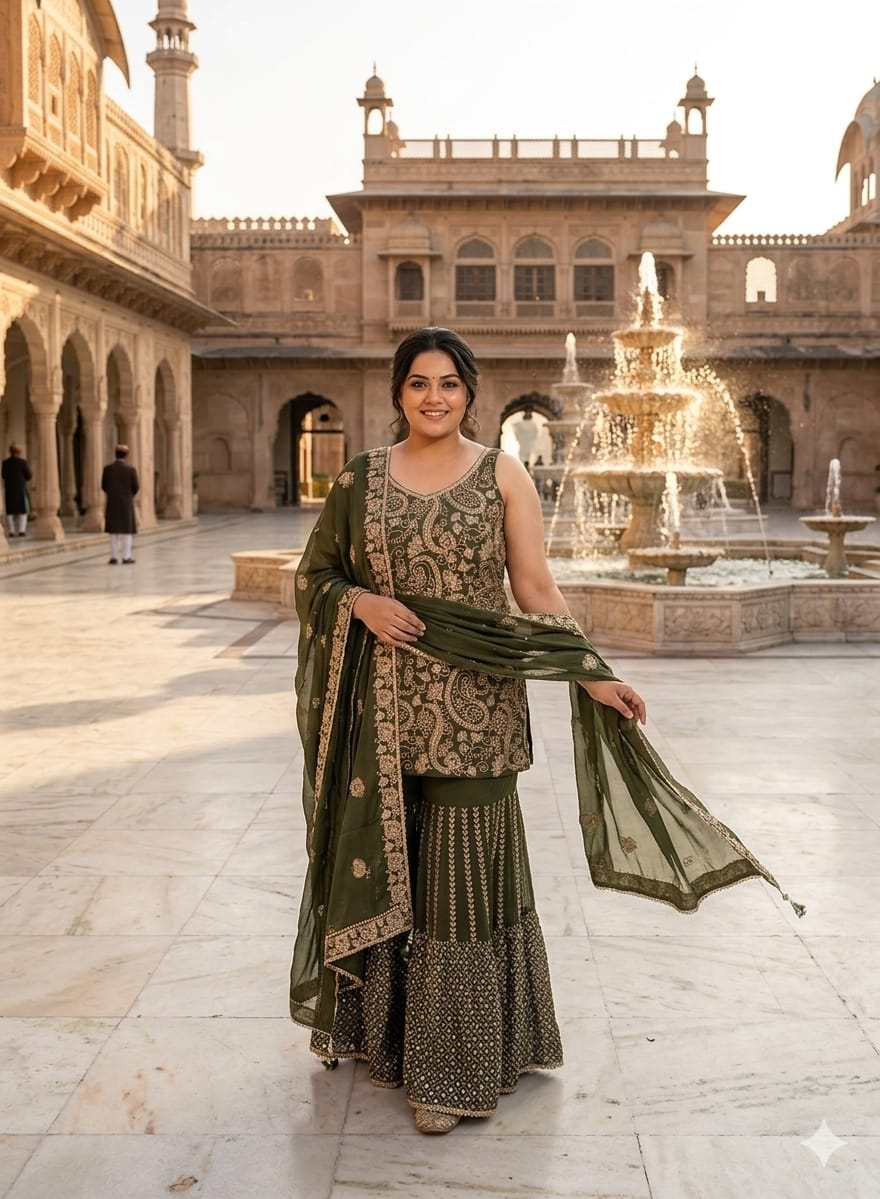 HALDI,MEHENDI FESTIVE OCCASSION PARTY WEAR OUTFIT