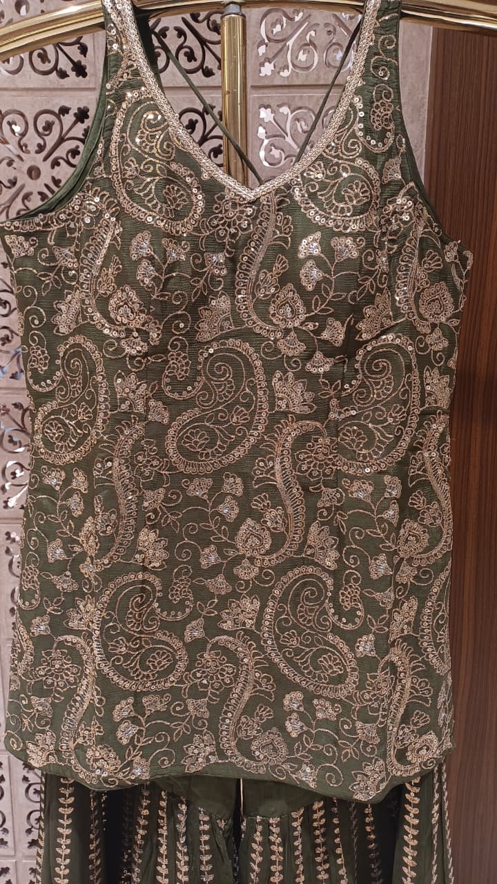 HALDI,MEHENDI FESTIVE OCCASSION PARTY WEAR OUTFIT