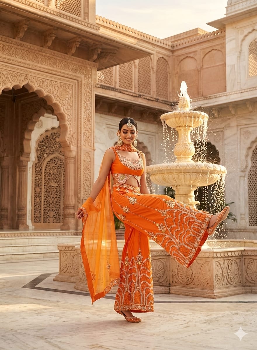 INDO-WESTERN FESTIVE OCCASSION PARTY WEAR OUTFIT
