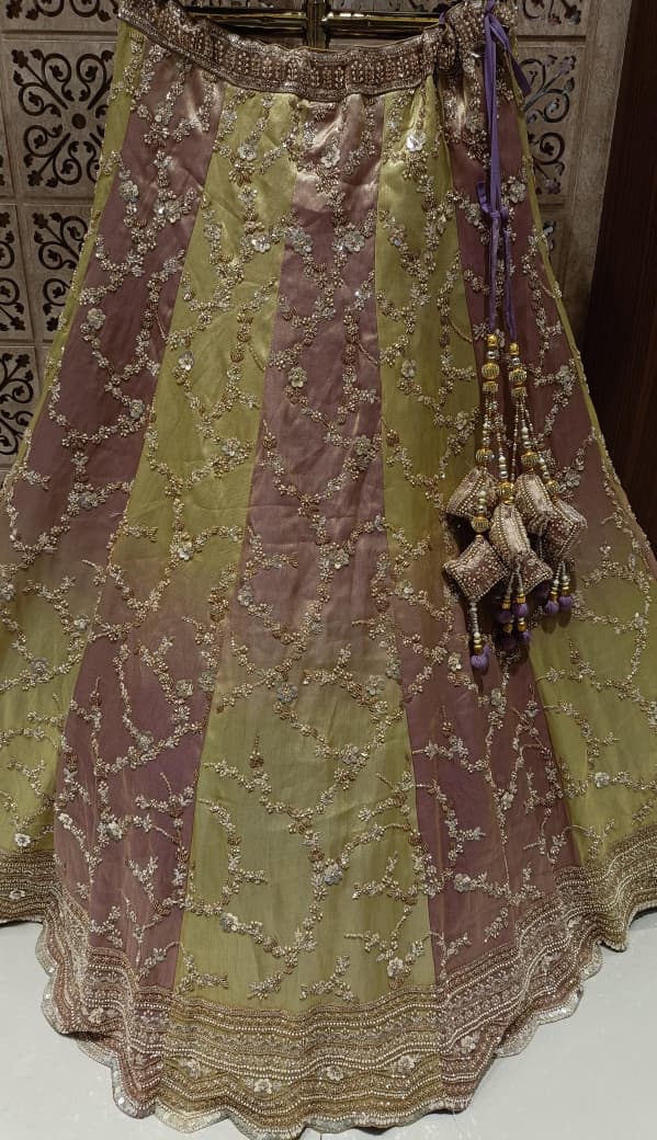 WEDDING,ENGAGEMENT,RECEPTION FUNCTIONAL BRIDAL LEHENGA CHOLI