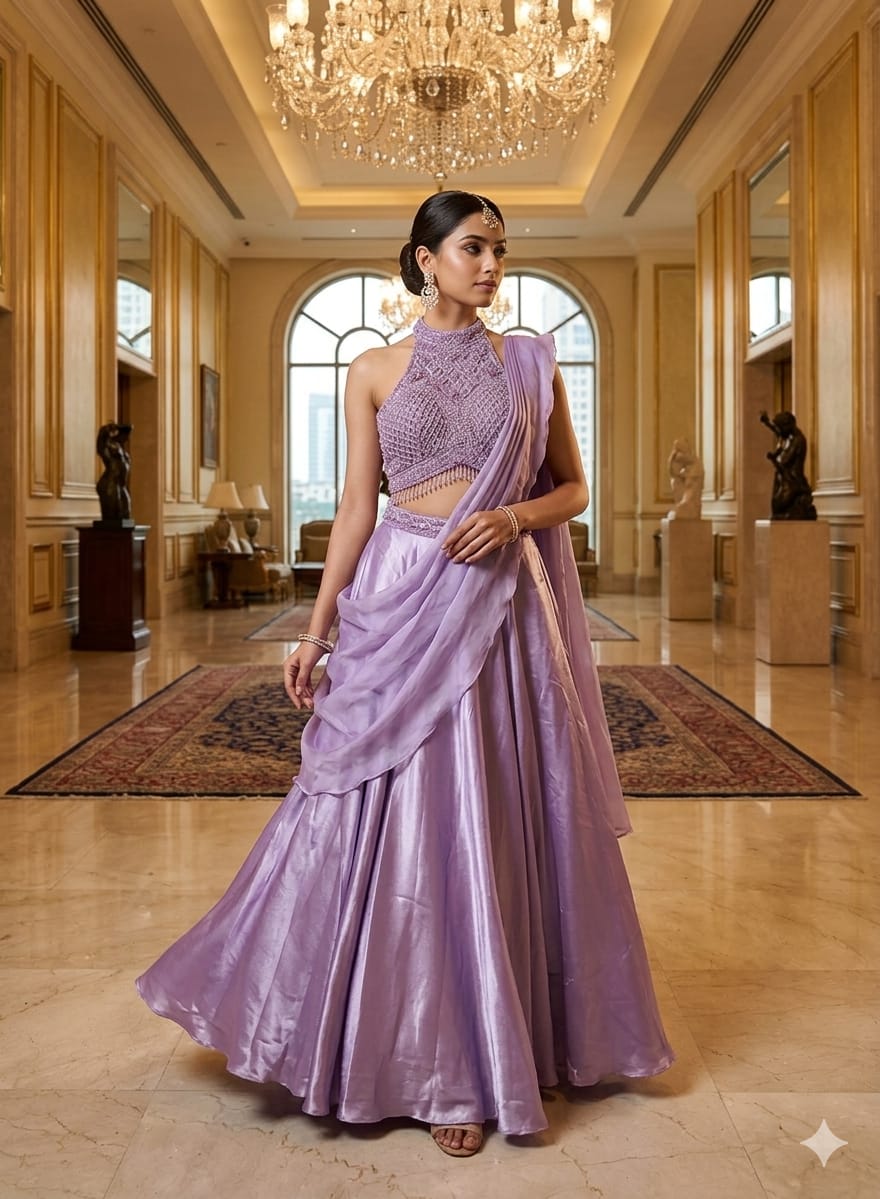 WEDDING,RECEPTION FUNCTIONAL PARTY WEAR DESIGNER LEHENGA CHOLI