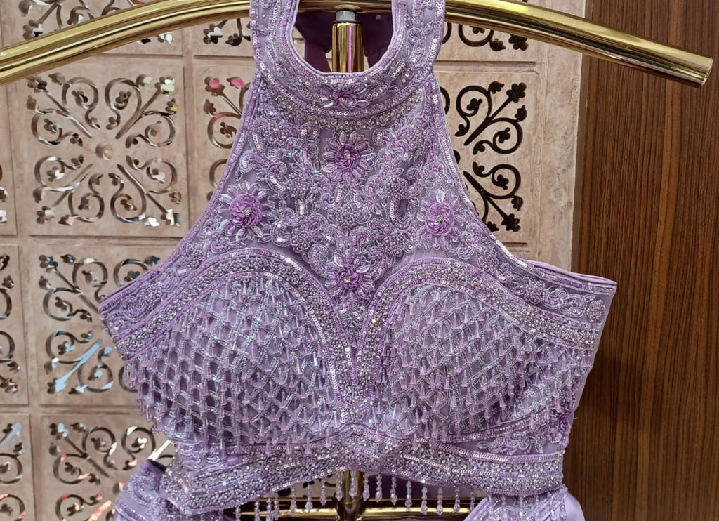 WEDDING,RECEPTION FUNCTIONAL PARTY WEAR DESIGNER LEHENGA CHOLI