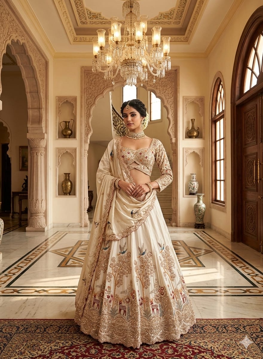 WEDDING,RECEPTION FUNCTIONAL PARTY WEAR LEHENGA CHOLI
