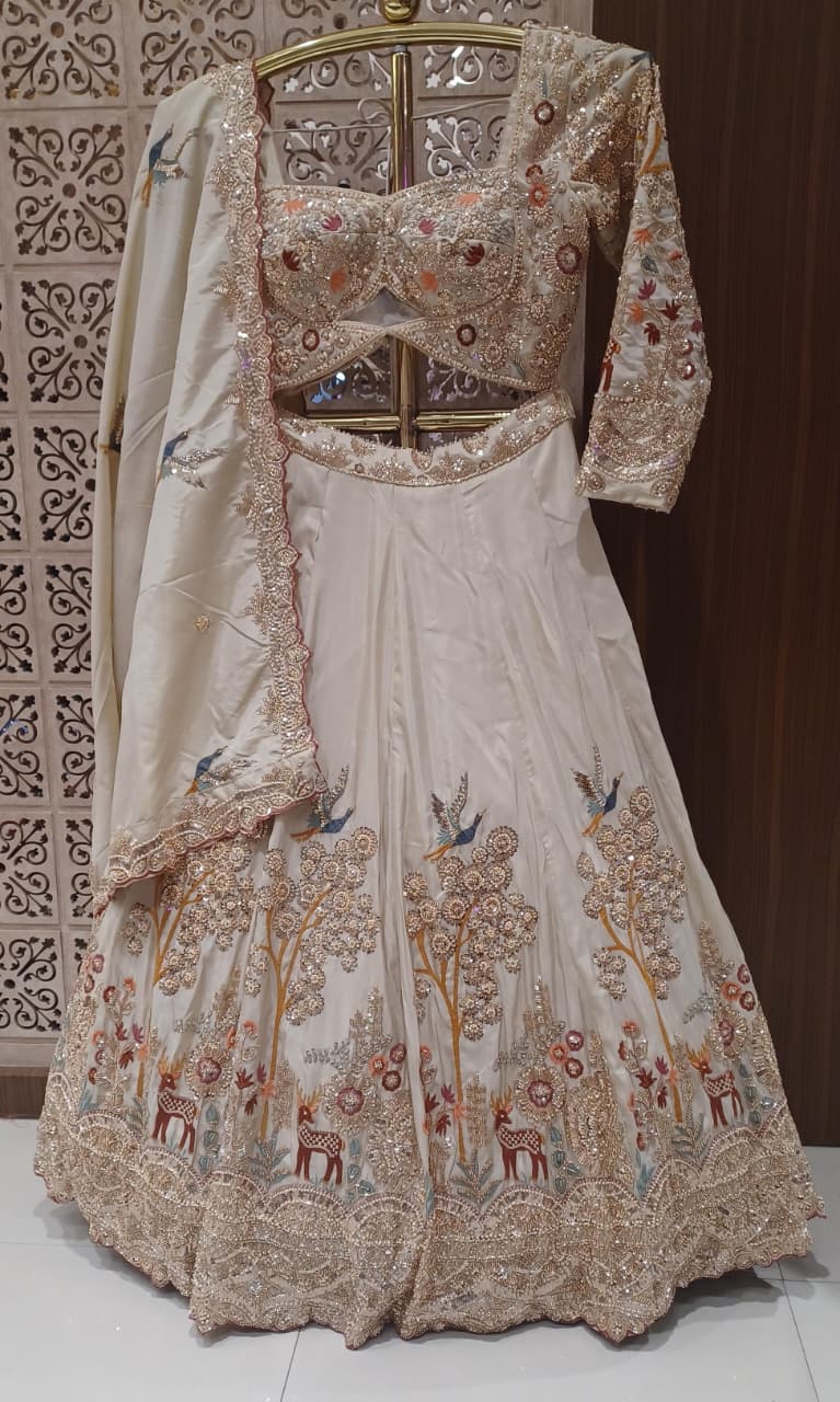 WEDDING,RECEPTION FUNCTIONAL PARTY WEAR LEHENGA CHOLI