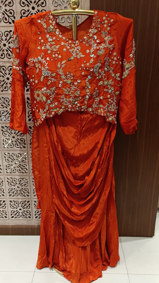 INDO-WESTERN FESTIVE OCCASSION PARTY WEAR OUTFIT