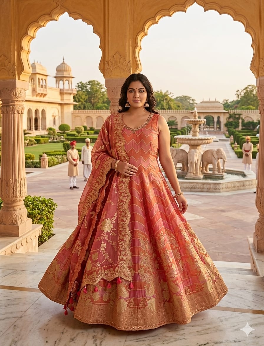 FLOOR LENGTH PARTY WEAR GOWN