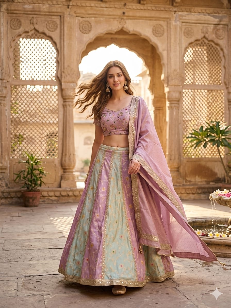 WEDDING,RECEPTION,HALDI MEHENDI FUNCTIONAL DESIGNER LEHENGA CHOLI
