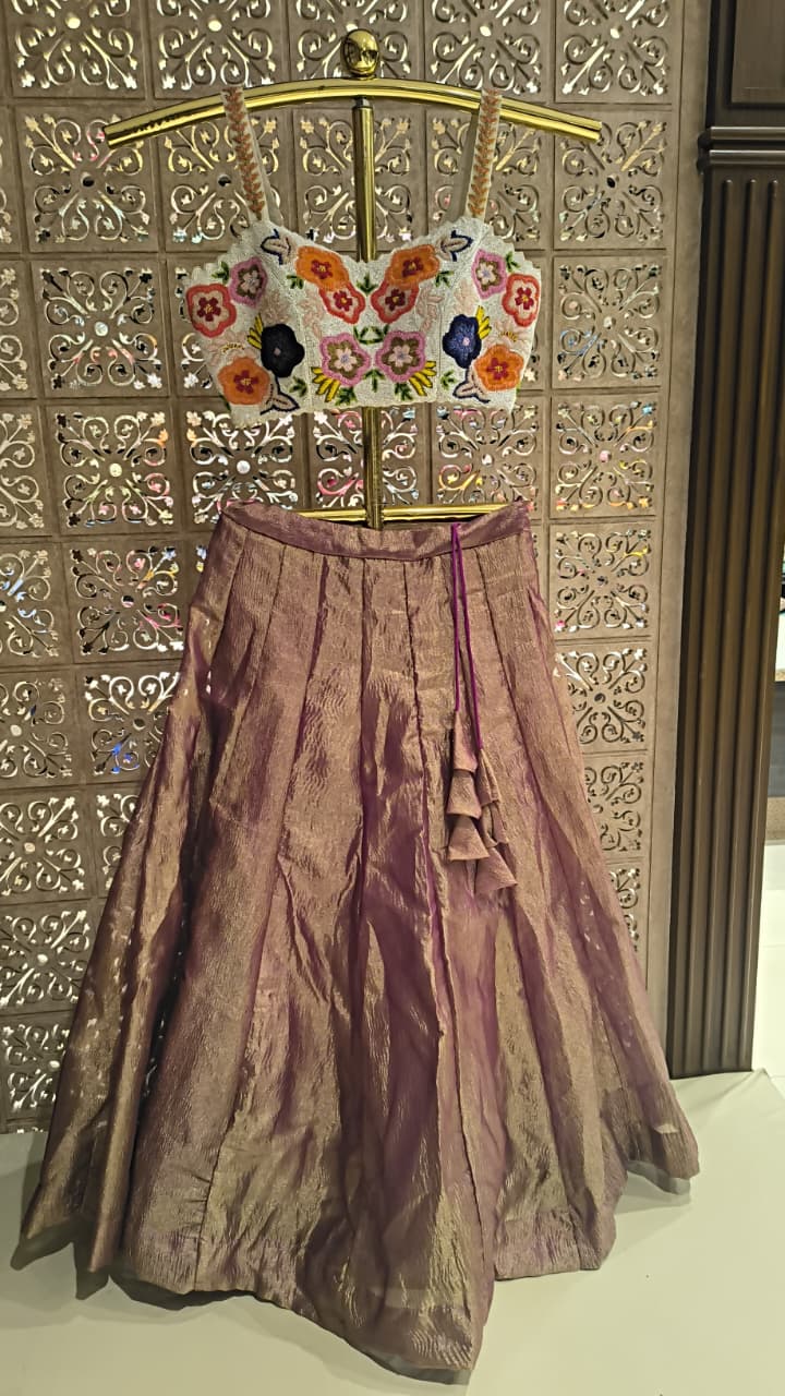 HALDI,MEHENDI FUNCTIONAL PARTY WEAR CORSET LEHENGA