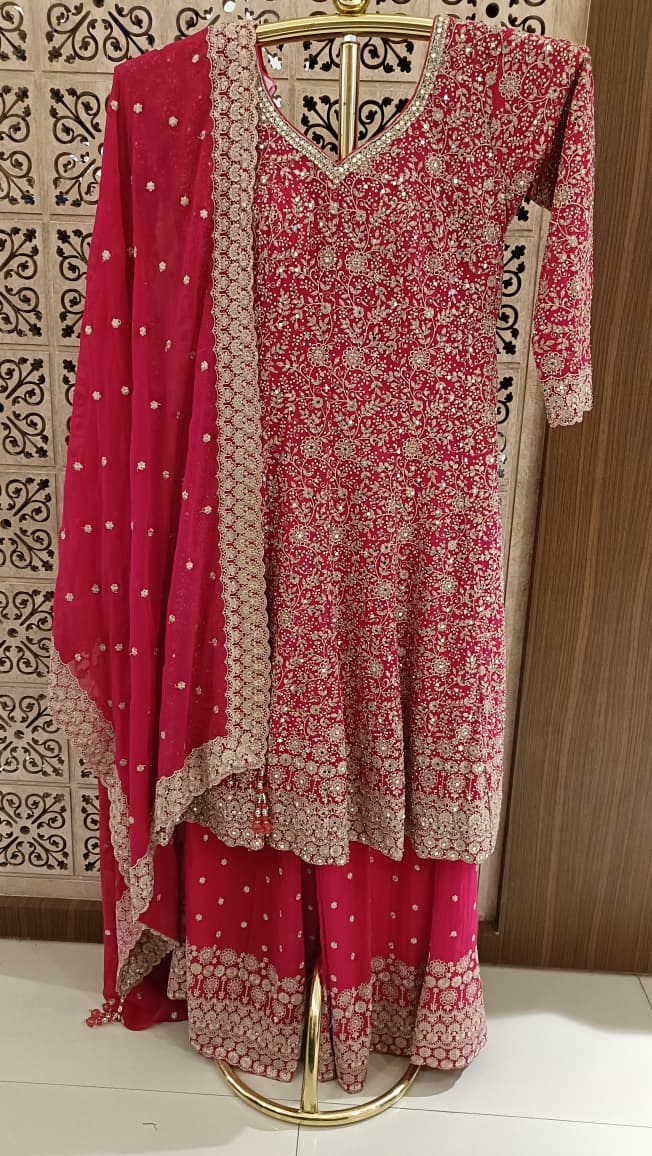 Georgette Palazzo Suit