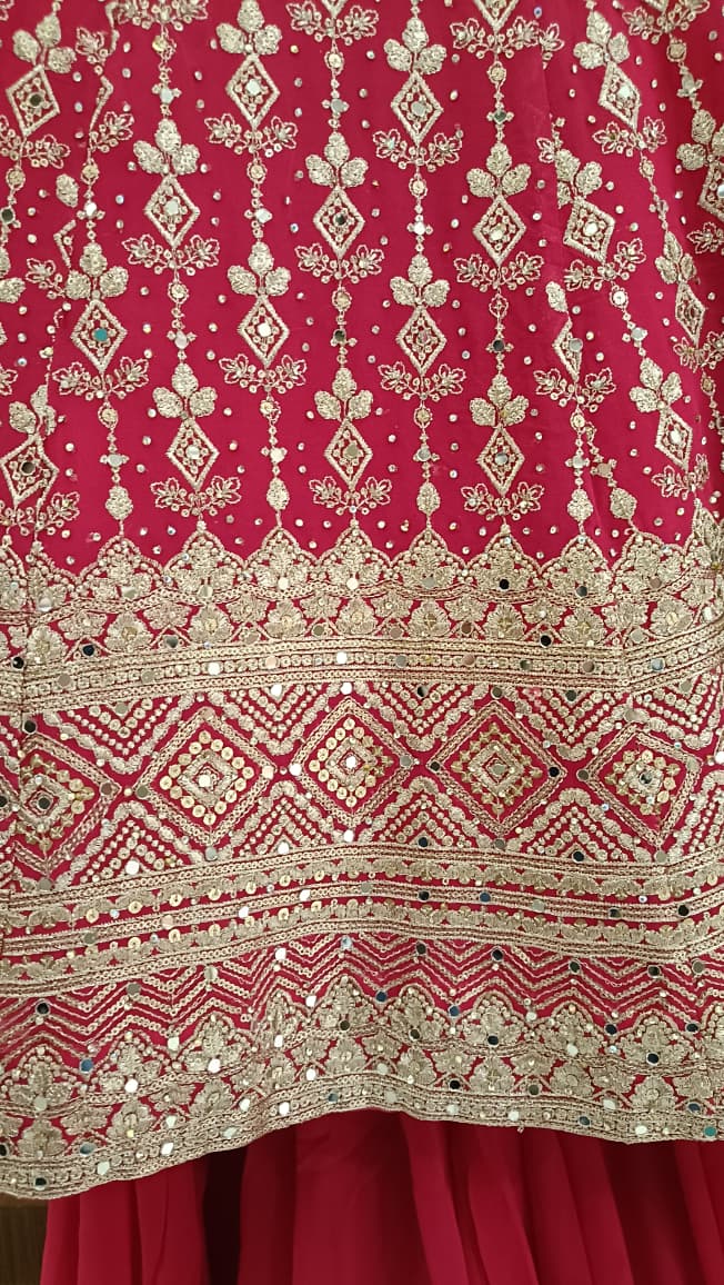 Functional Wear Georgette Palazzo Suit