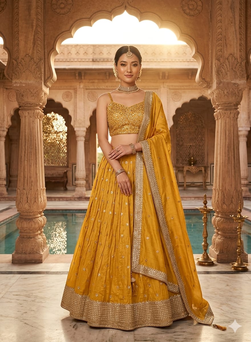 Haldi, Sangeet, Functional & Party Wear Lehenga Choli