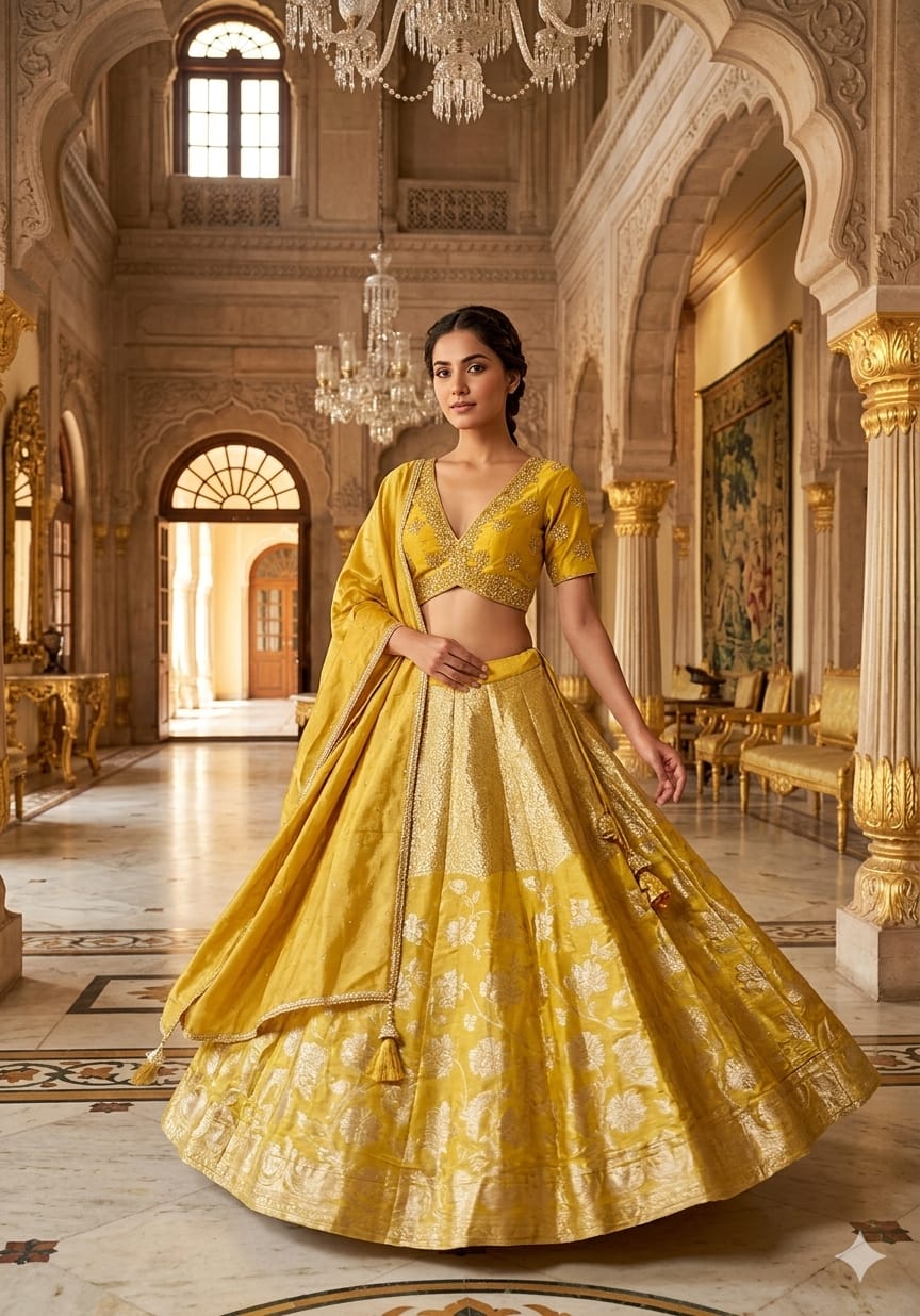 Haldi, Sangeet, Traditional & Party Wear Banarasi