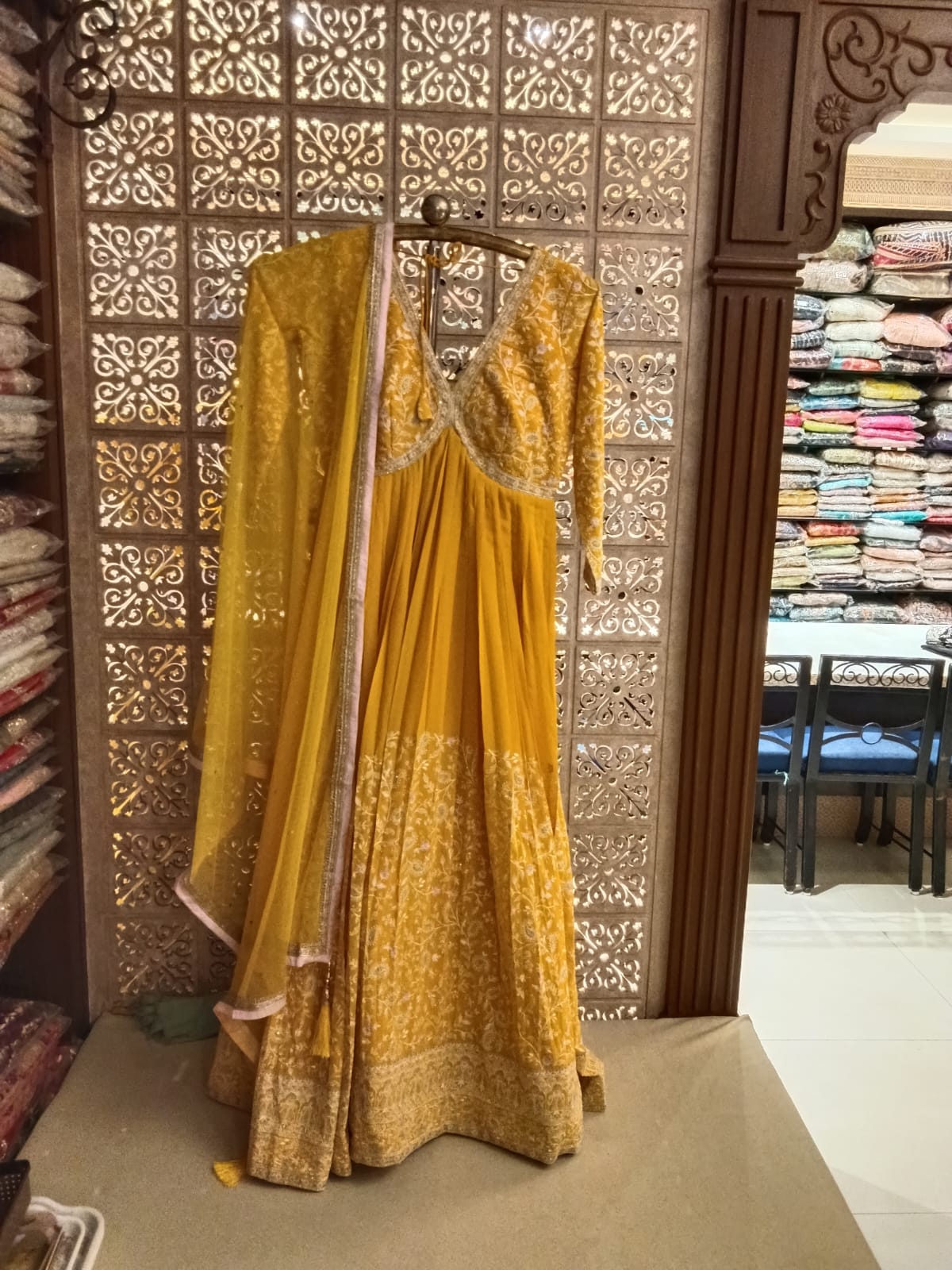 Haldi, Sangeet & Party Wear Floor Length Suit