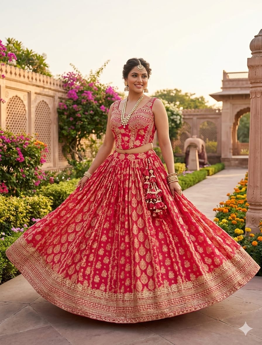 Bridal functions, Receptions, Festive Celebrations & Party Wear Lehenga Choli
