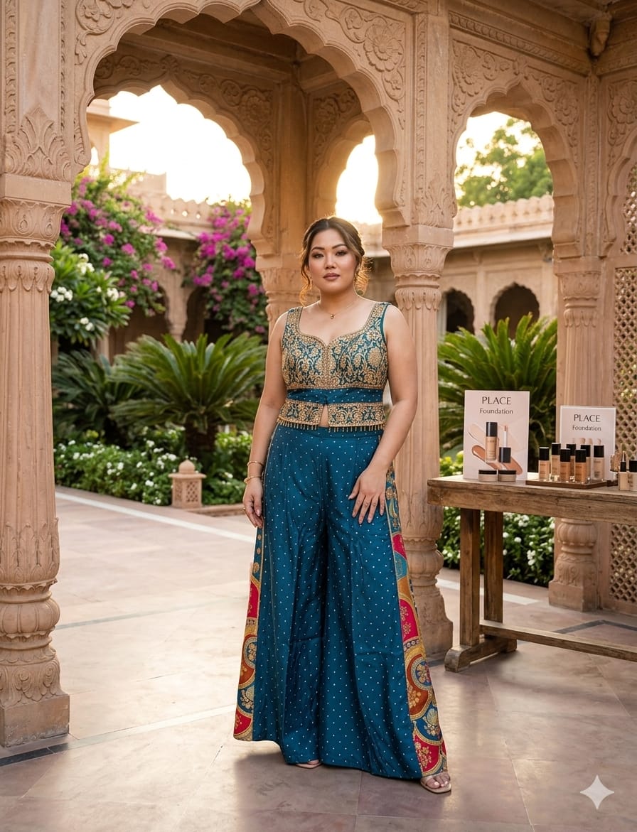 festive celebrations, wedding functions, sangeet nights, and party wear occasions
