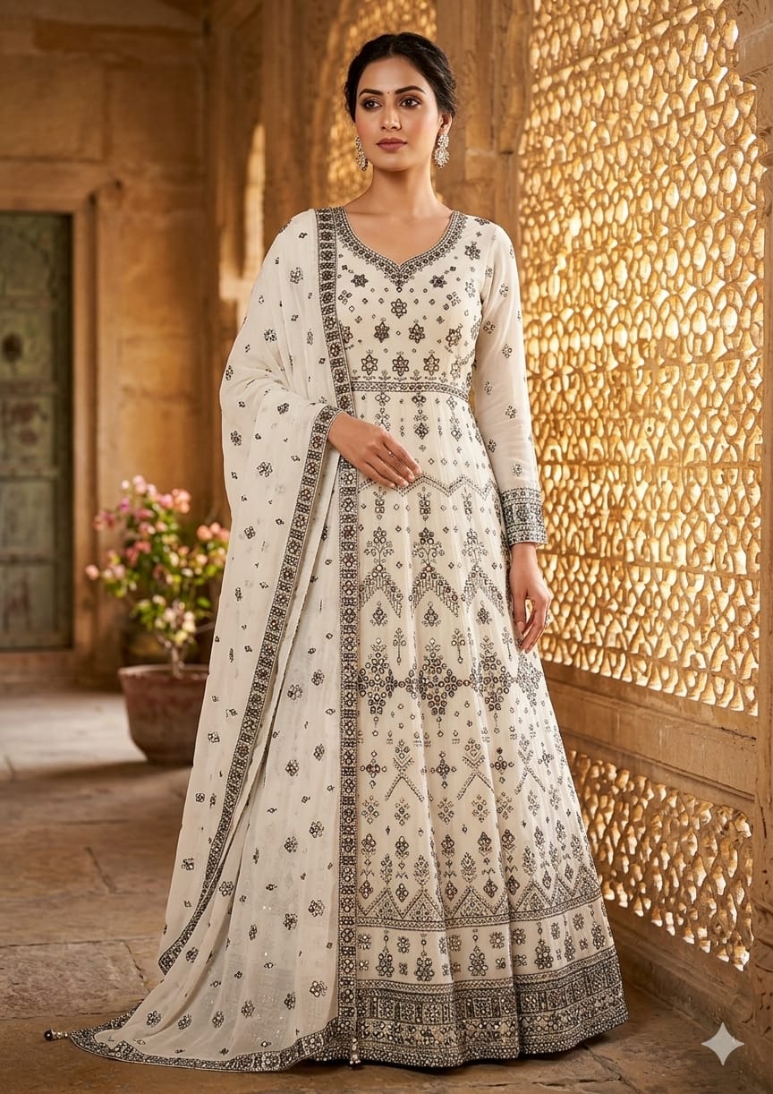 Party Wear, Cocktail, Sangeet Look, Anarkali Suit