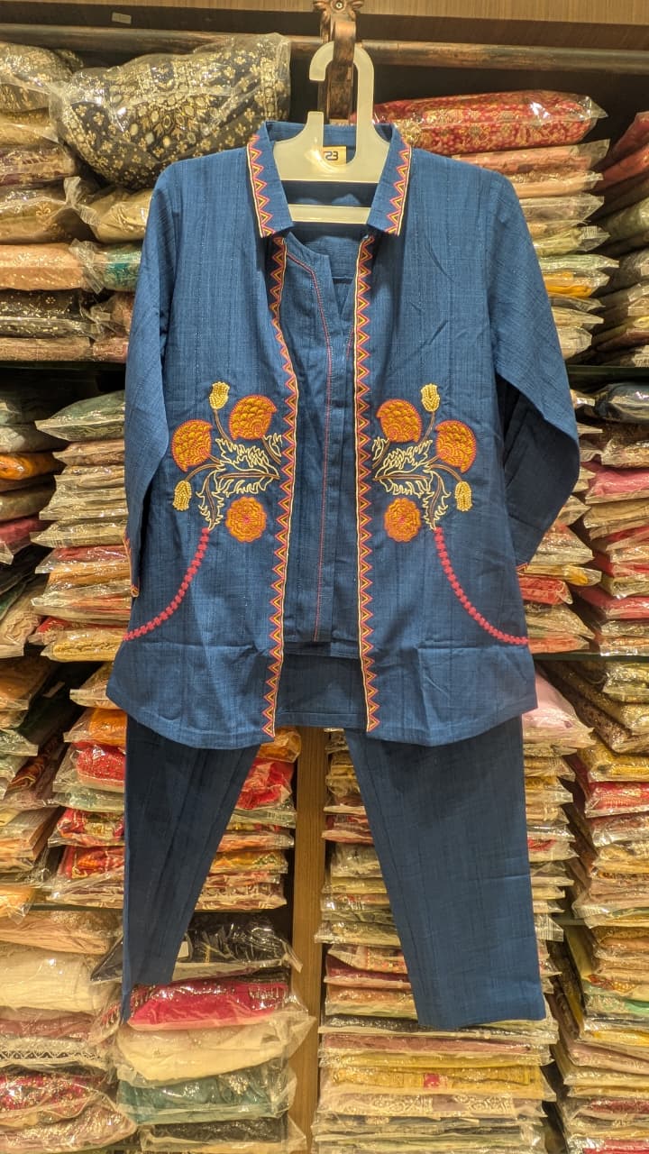 CASUAL WEAR CORD SET WITH JACKET