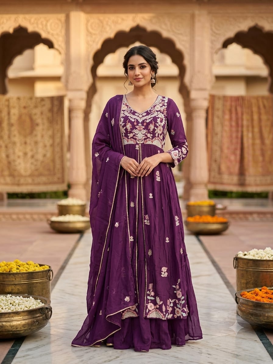PARTY WEAR ANARKALI DRESS