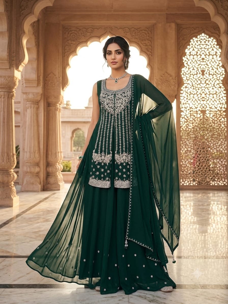 HALDI,MEHENDI FESTIVE OCCASSION PARTY WEAR OUTFIT