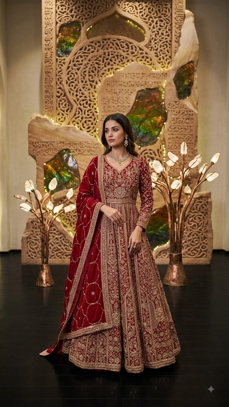 BRIDAL AND RECEPTION WEAR GOWN