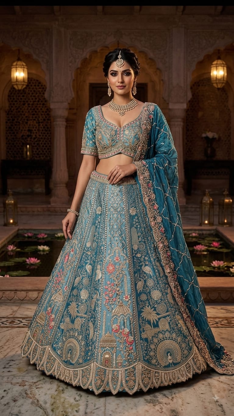 ENGAGEMENTS,RECEPTIONS,SANGEET CEREMONIES LEHENGA CHOLI