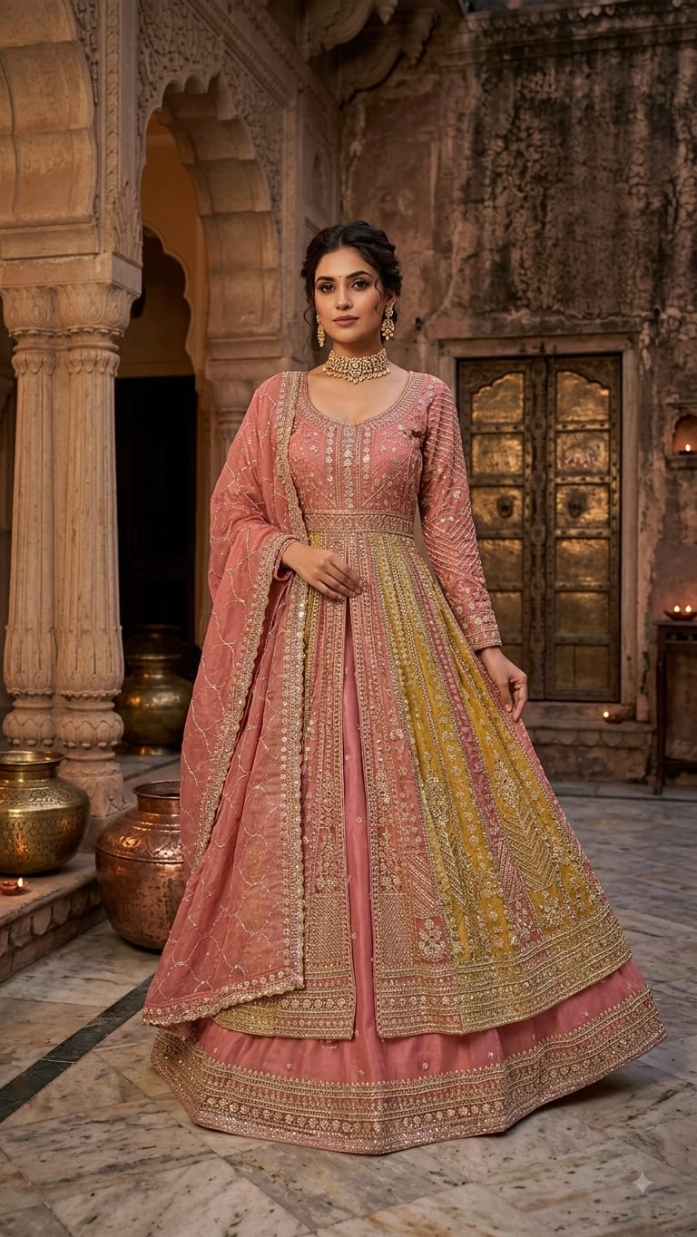 RECEPTION AND ENGAGEMENT WEAR LEHENGA CHOLI