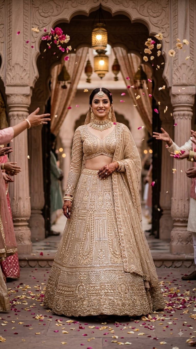 ENGAGEMENT,RECEPTION,FUNCTIONAL WEAR LEHENGA CHOLI