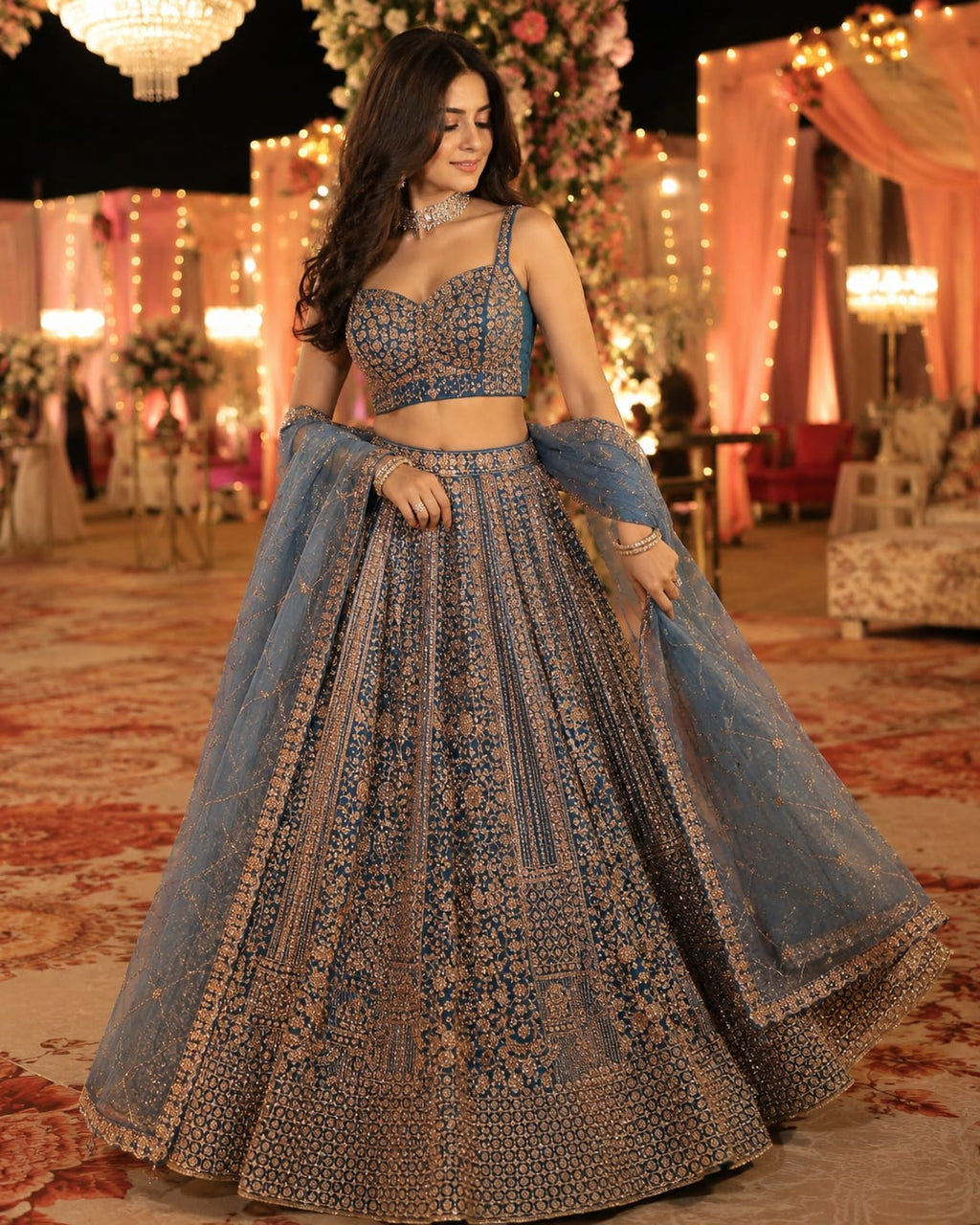 ENGAGEMENT AND RECEPTION WEAR LEHENGA CHOLI