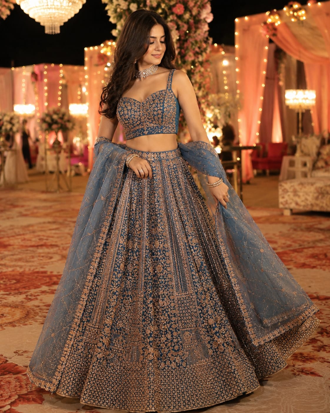 ENGAGEMENT AND RECEPTION WEAR LEHENGA CHOLI