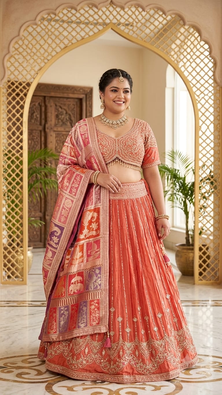 The Eternal Radiance Banarasi Lehenga Set