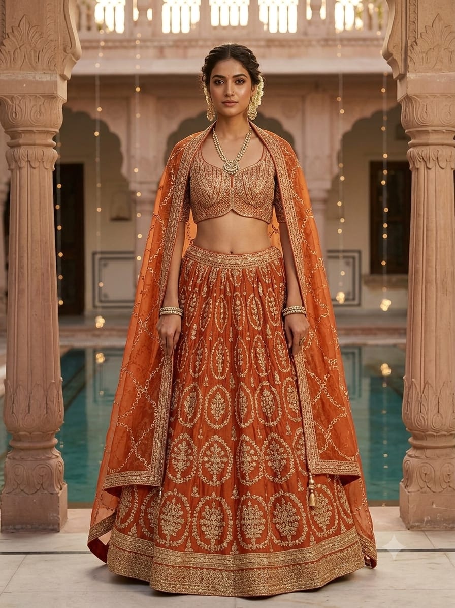 Weddings, sangeet ceremonies, mehendi functions, festive celebrations, receptions, and bridal occasions.