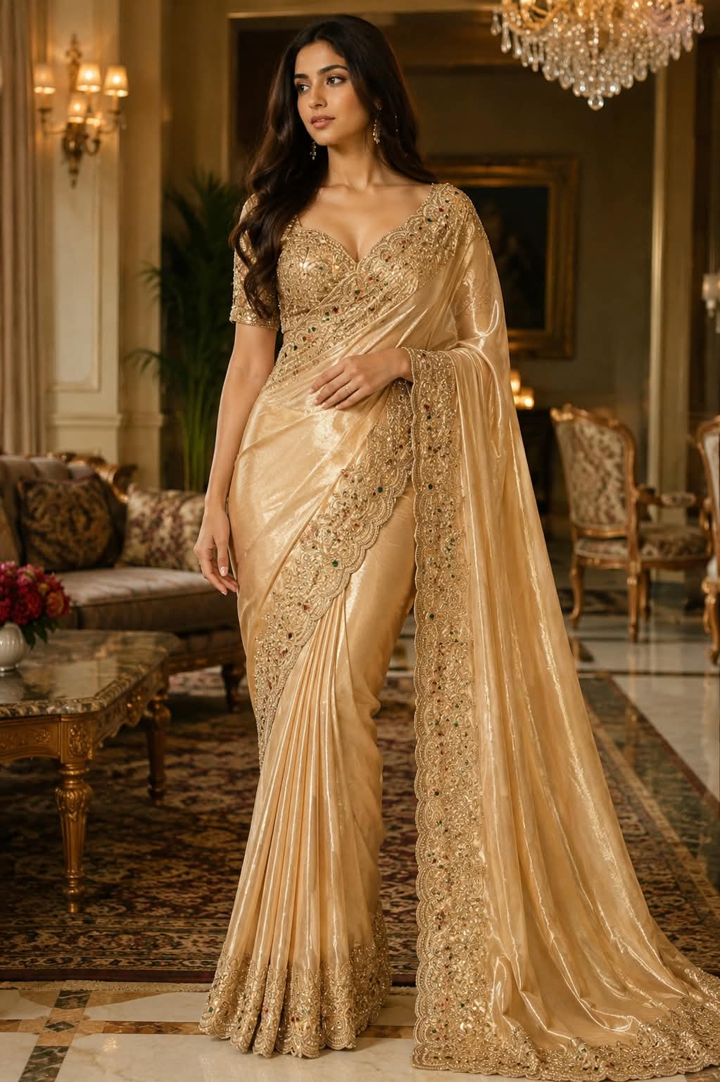 Designer Saree, Weddings, receptions, engagements and evening celebrations