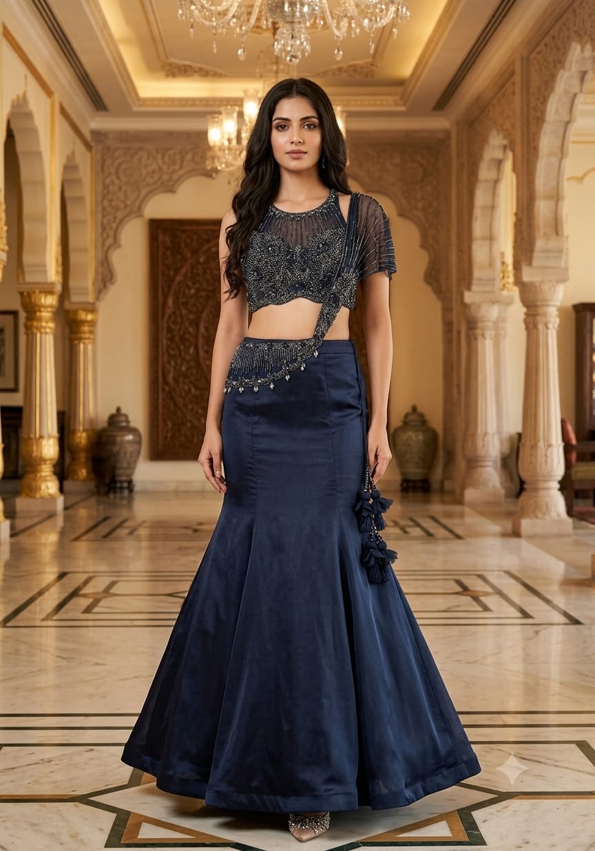 Sangeet, cocktail parties, receptions, festive celebrations, and glamorous evening occasions.