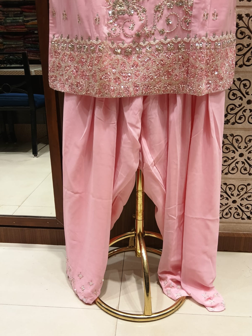 Farshi salwar, Sangeet ceremonies, daytime wedding functions, engagement parties, and festive celebrations