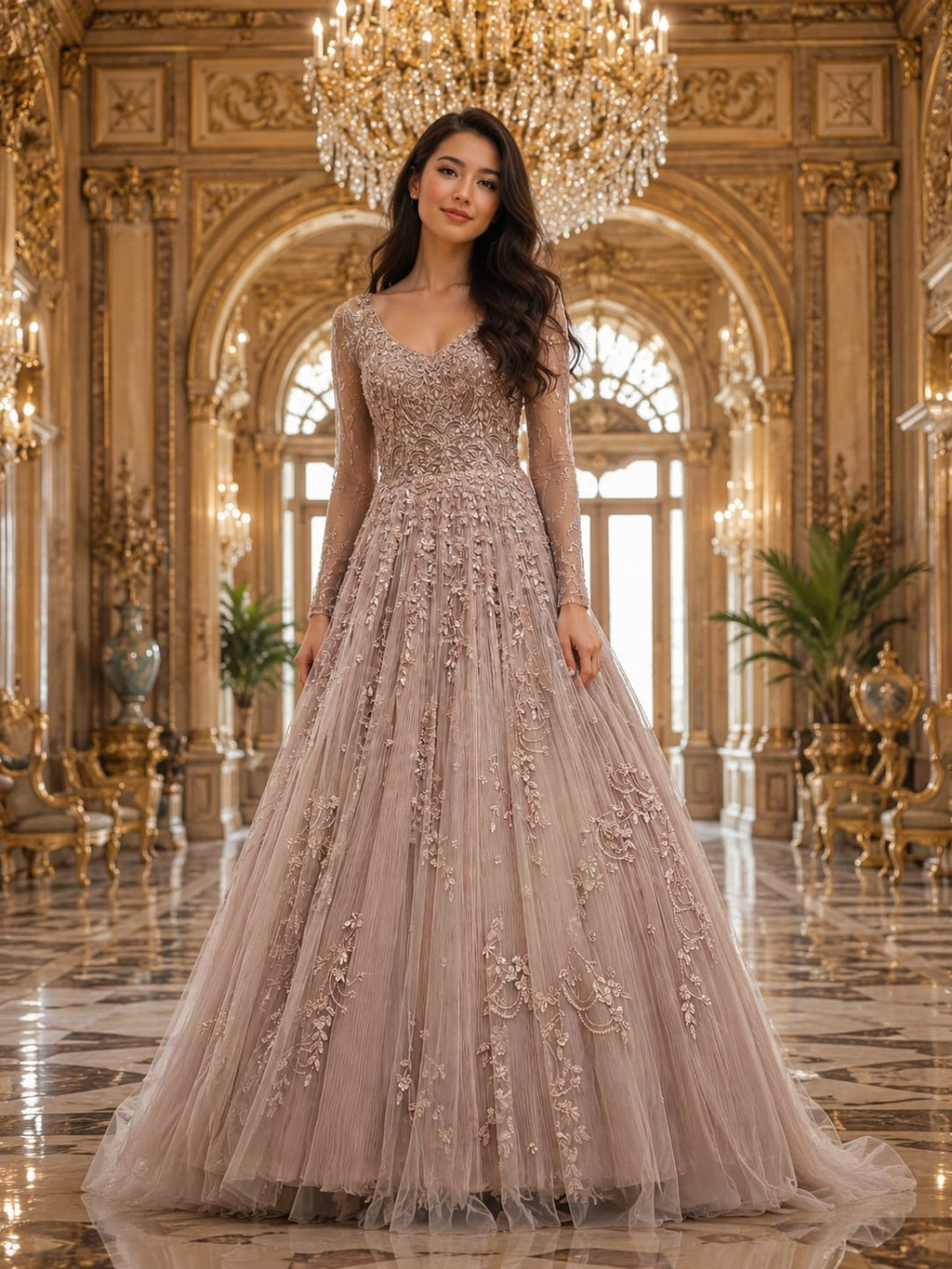 Weddings, receptions, engagements, bridal celebrations and evening parties, this gown combines timeless elegance with a luxurious, romantic appeal