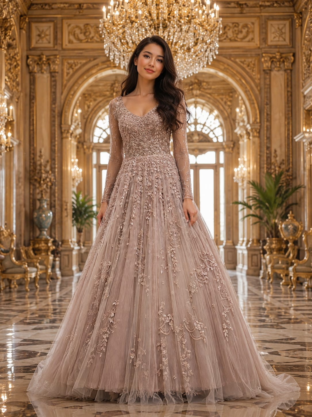 Weddings, receptions, engagements, bridal celebrations and evening parties, this gown combines timeless elegance with a luxurious, romantic appeal