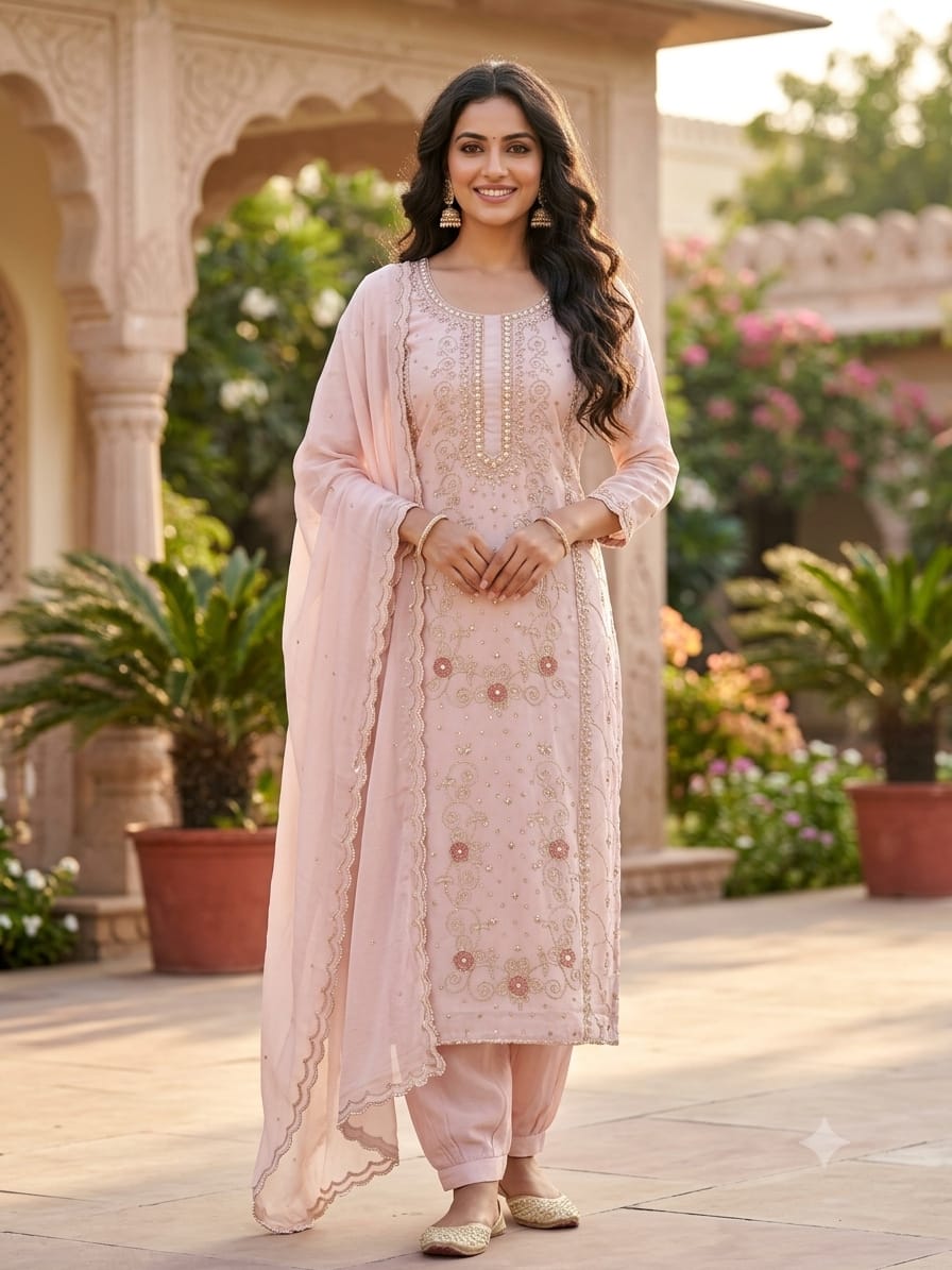 Engagement ceremonies, daytime weddings, festive pujas, family celebrations, and elegant luncheons