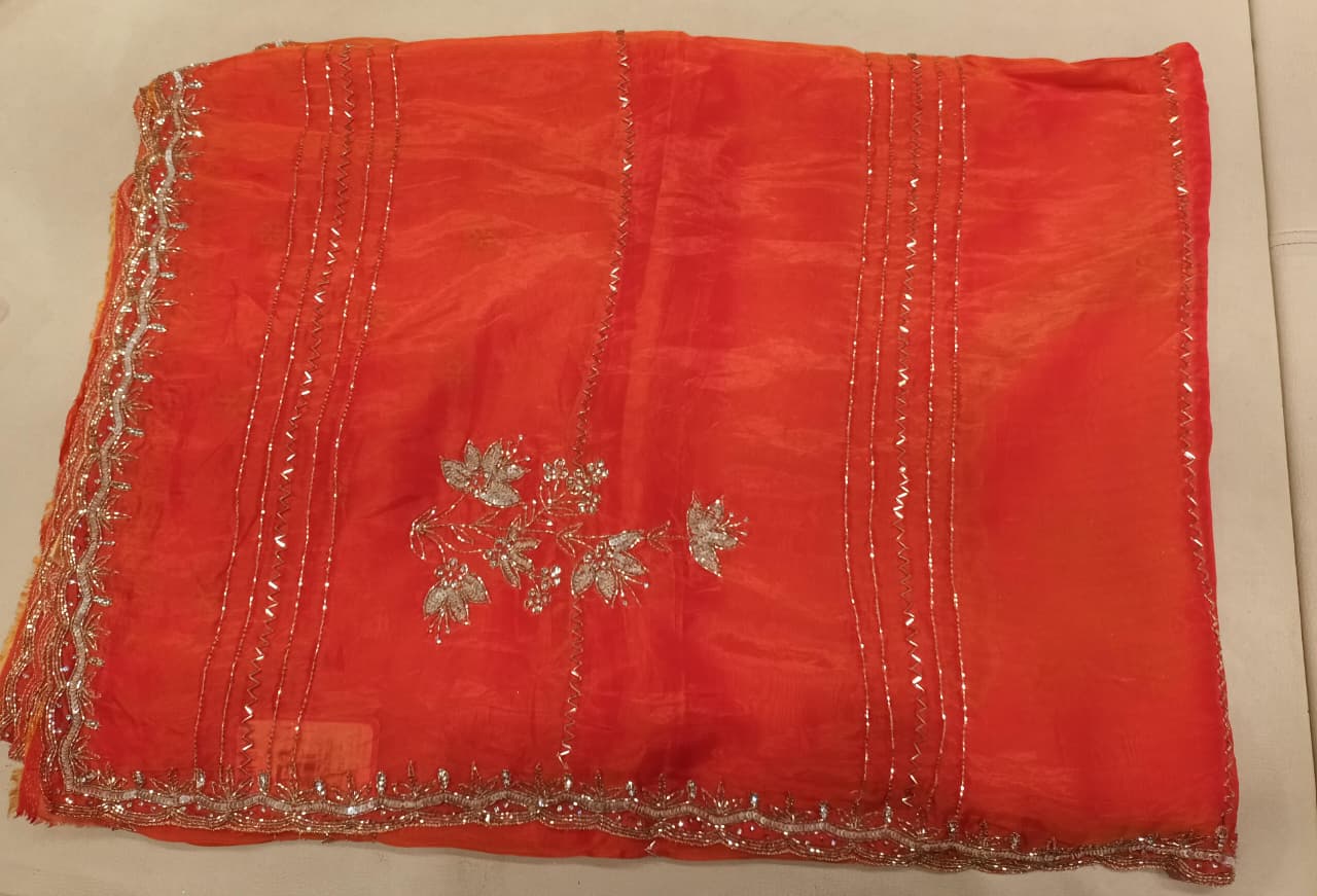 RECEPTIUON WEDDING FUNCTIONAL WEAR DESIGNER SAREE