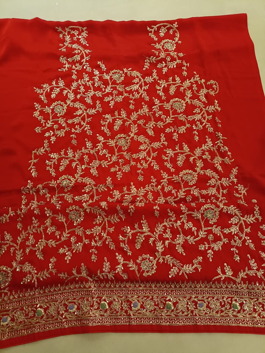 WEDDING,RECEPTION,FESTIVE OCCASSION DRESS MATERIAL