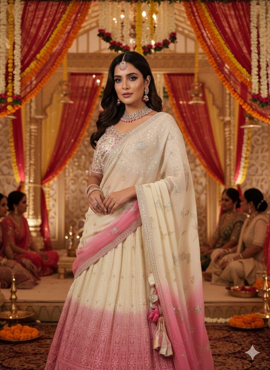 FANCY LUCKNOWI PARTY WEAR LEHENGA CHOLI