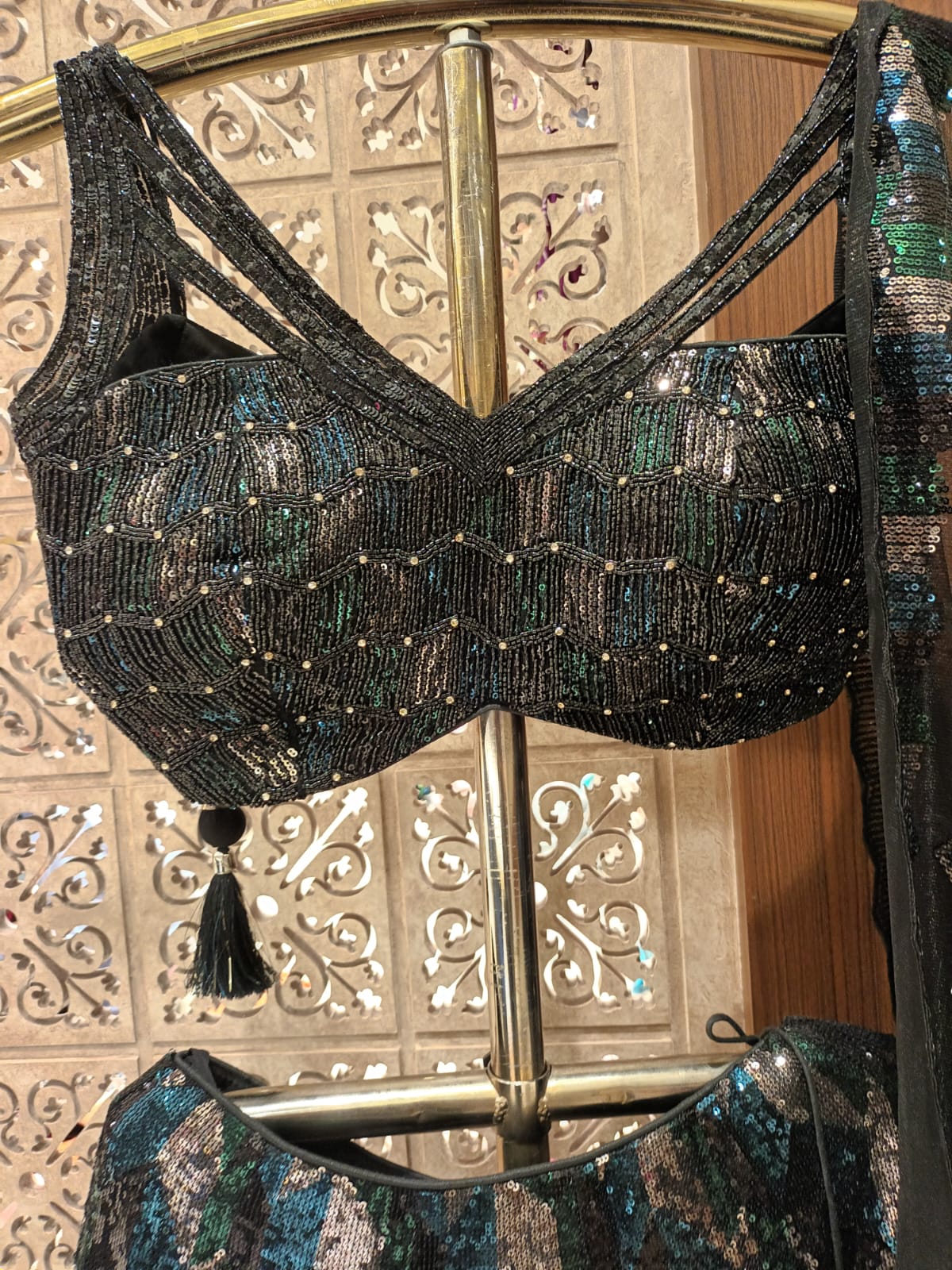 COCKTAIL,PARTY WEAR,SINE SEQUINS FABRIC LEHENGA CHOLI